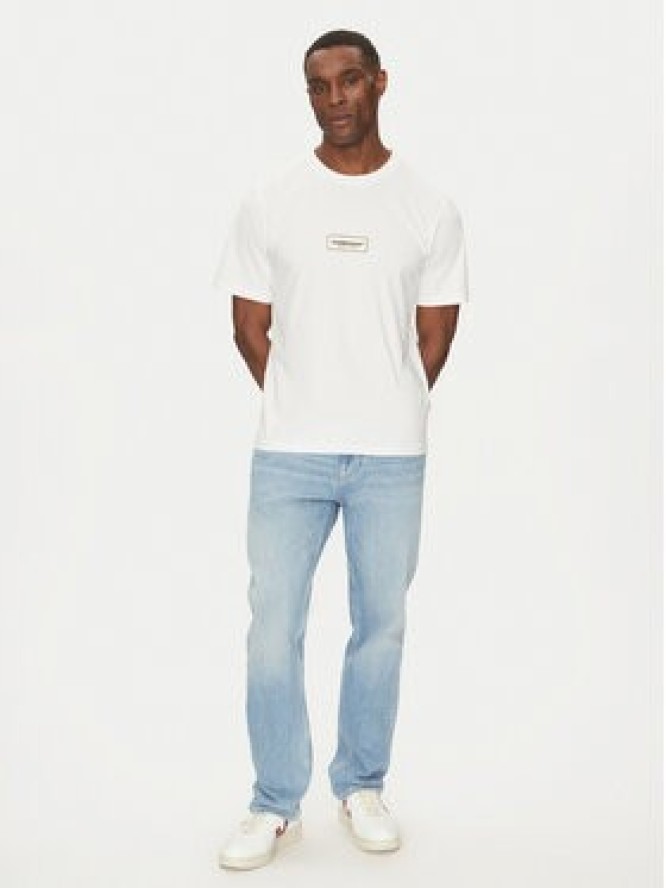 Jack & Jones T-Shirt Split 12273182 Biały Regular Fit