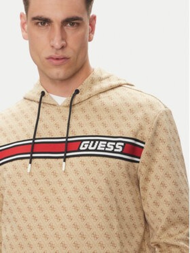 Guess Bluza New Korbin Z4BQ30 FL04Q Beżowy Regular Fit