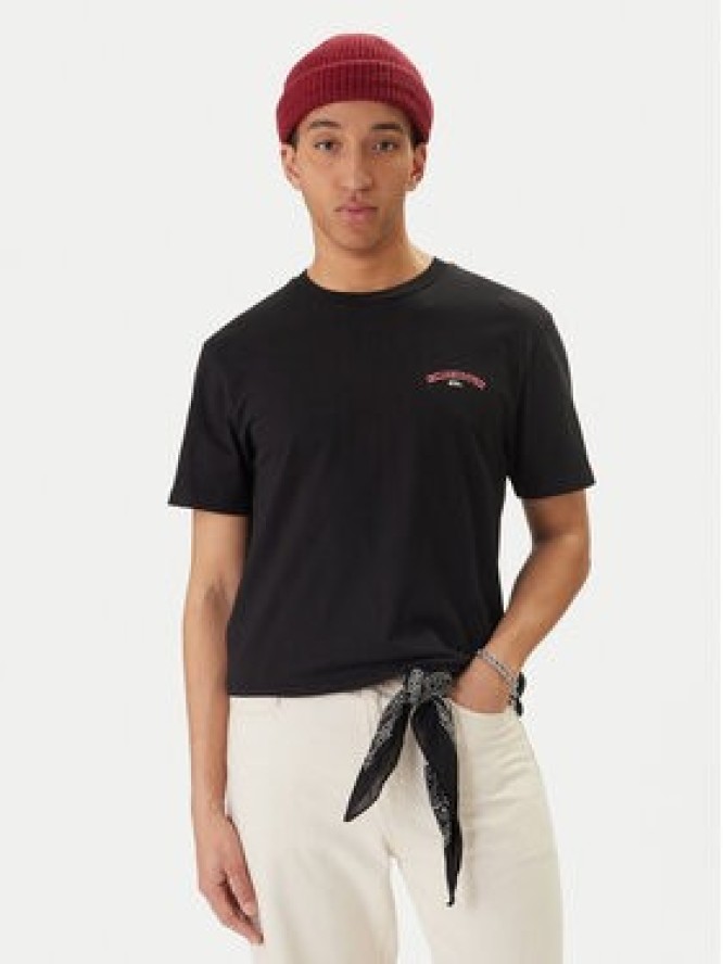 Quiksilver T-Shirt EQYZT08307 Czarny Regular Fit