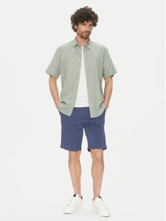 Selected Homme Koszula New Linen 16079053 Zielony Regular Fit