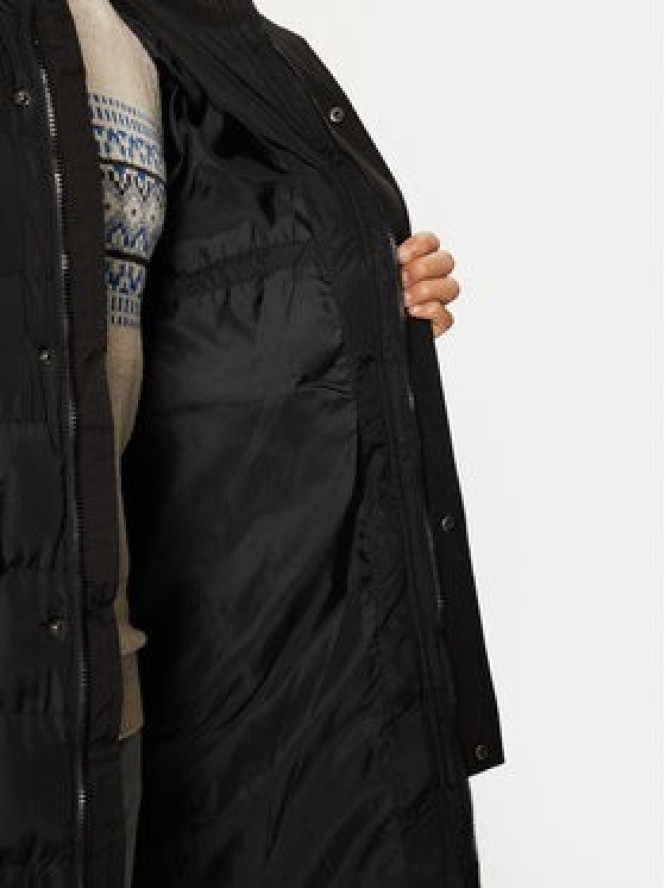 Brave Soul Kurtka zimowa MJK-ELITEBLACK Czarny Regular Fit