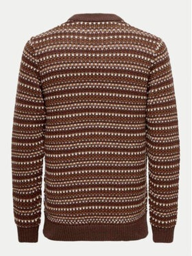 Only & Sons Sweter Musa 22027268 Brązowy Regular Fit