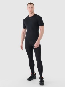 4F Legginsy treningowe męskie - czarne M