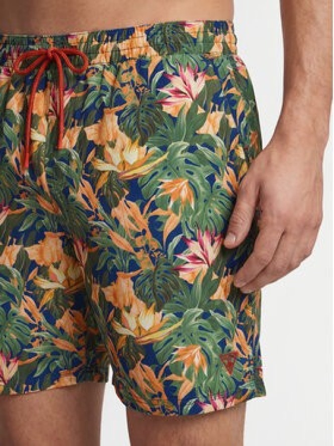 Guess Szorty kąpielowe F6GT21 WG282 Kolorowy Regular Fit