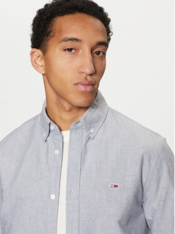 Tommy Jeans Koszula Oxford DM0DM20667 Niebieski Regular Fit