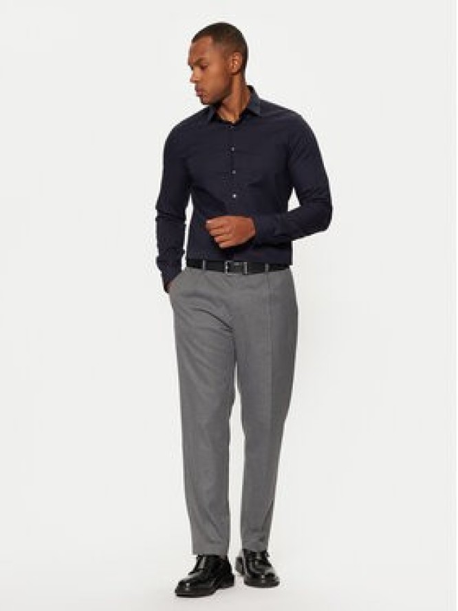 Calvin Klein Koszula K10K108426 Granatowy Slim Fit