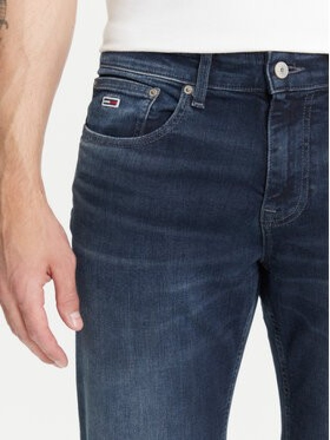 Tommy Jeans Jeansy Scanton DM0DM21899 Granatowy Slim Fit