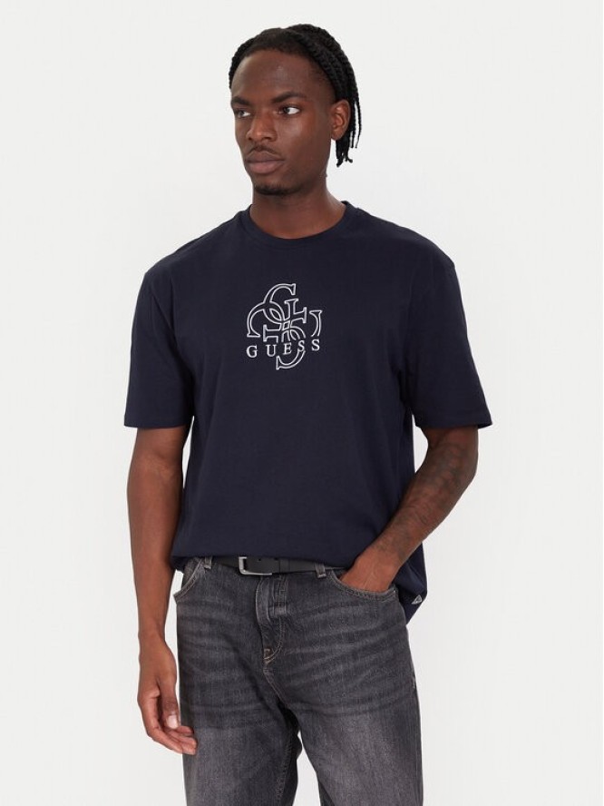 Guess T-Shirt M5BI76 I3Z14 Niebieski Relaxed Fit