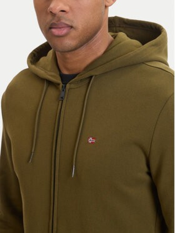 Napapijri Bluza Balis NP0A4HHV Zielony Regular Fit