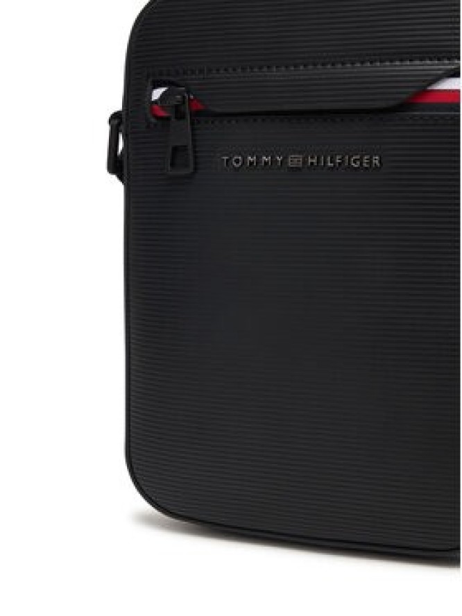 Tommy Hilfiger Saszetka Th Corp Mini Reporter AM0AM14020 Czarny