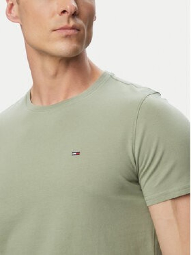 Tommy Jeans T-Shirt DM0DM04411 Khaki Slim Fit