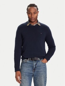 Tommy Jeans Sweter DM0DM21787 Granatowy Regular Fit