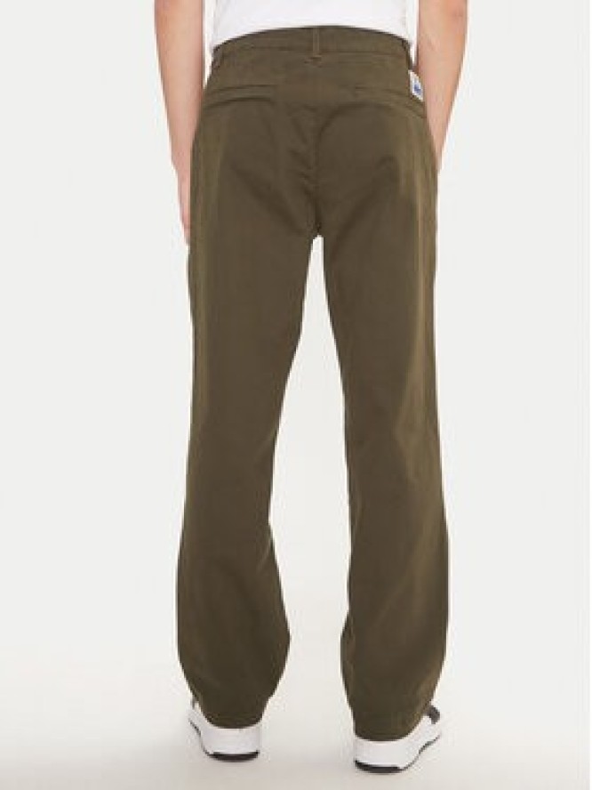 Champion Spodnie materiałowe 220509 Zielony Straight Leg