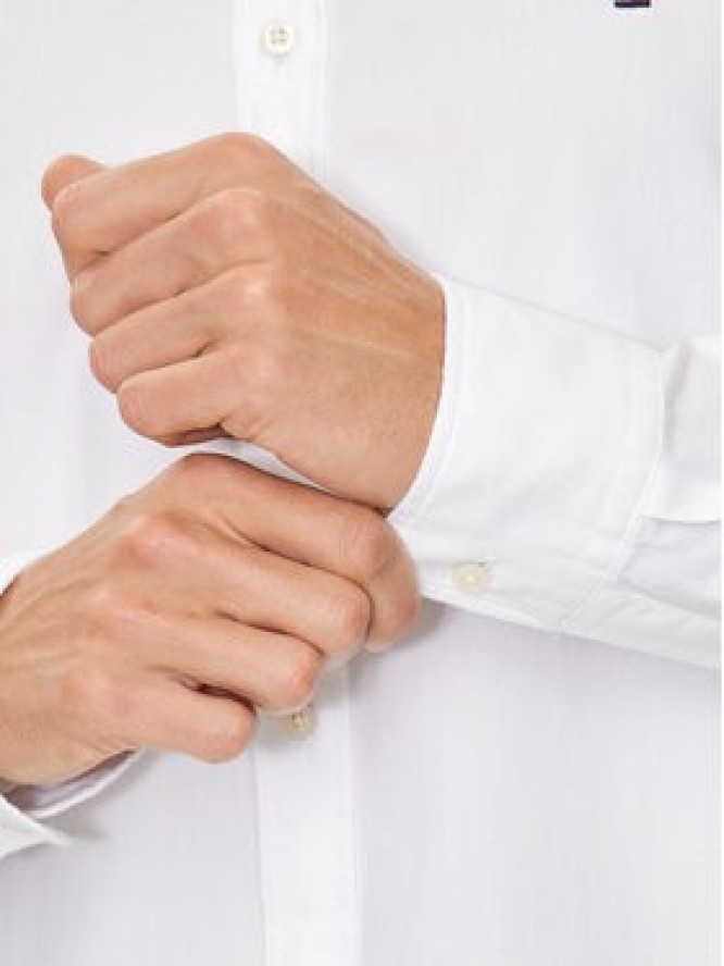 Tommy Hilfiger Koszula MW0MW34568 Biały Slim Fit