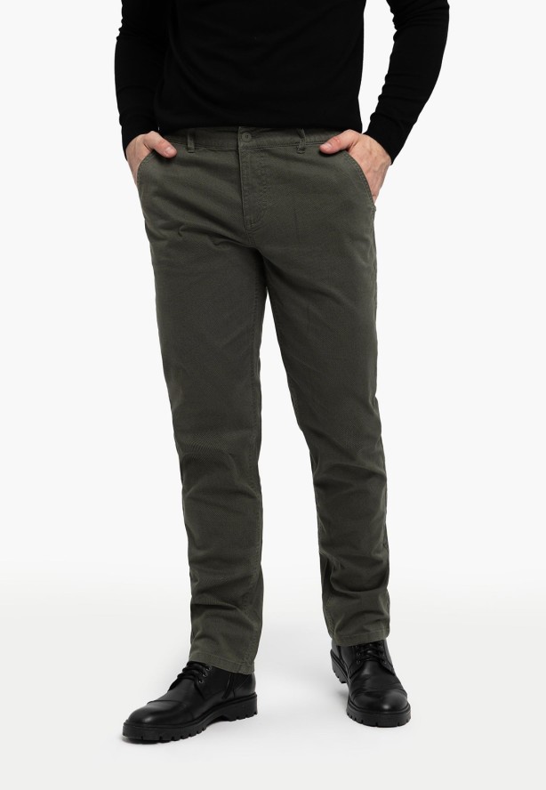 Zielone chinosy R-FOST