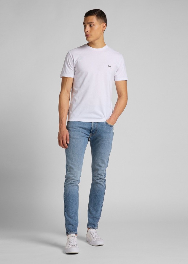 MESKA KOSZULKA LEE SS PATCH LOGO TEE WHITE 112113578