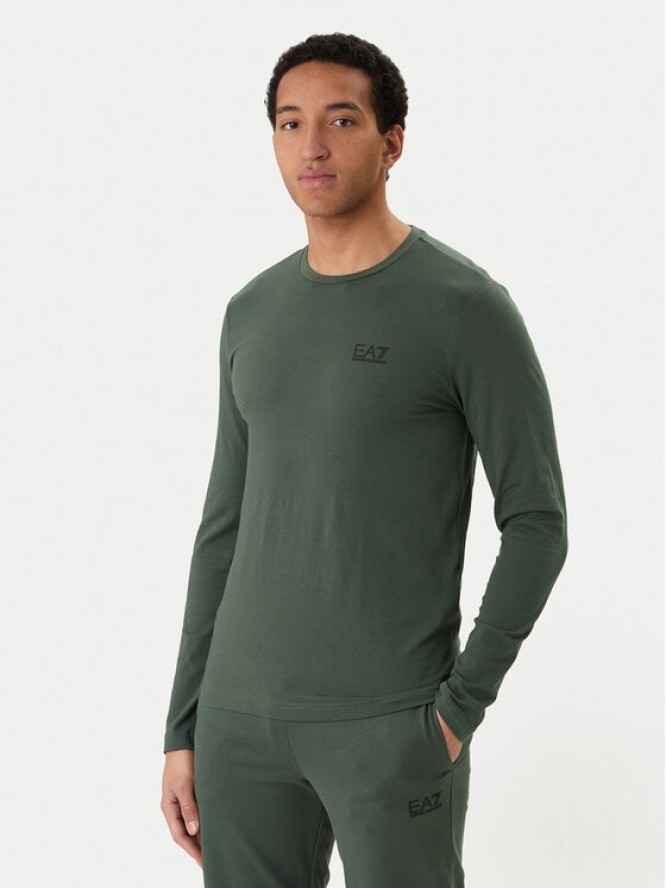 EA7 Emporio Armani Longsleeve 8NPT28 PJVQZ U7260 Zielony Slim Fit