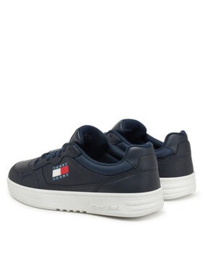 Tommy Jeans Sneakersy (New) Tjm Cupsole Leather Ess EM0EM01443 Granatowy