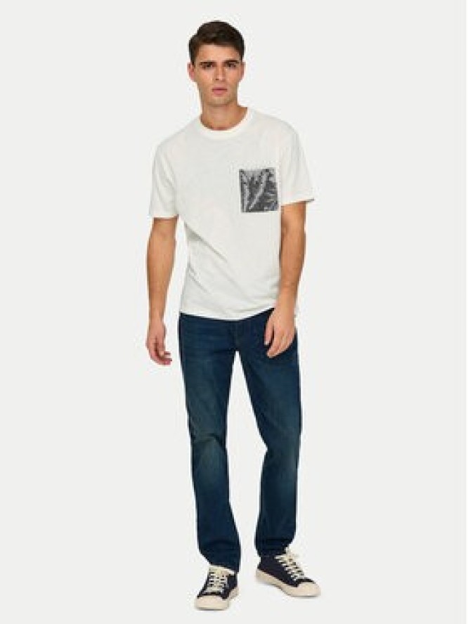 Only & Sons T-Shirt 22025286 Biały Regular Fit