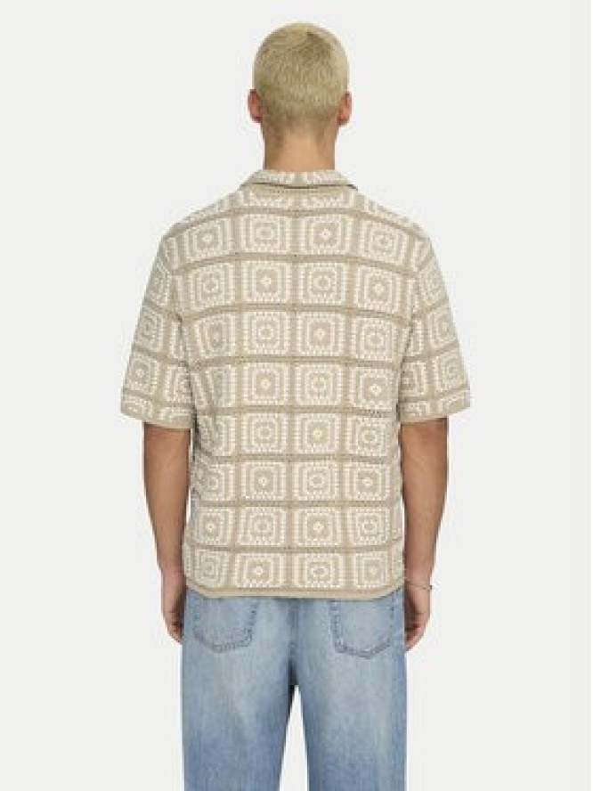 Only & Sons Koszula Bart 22033329 Beżowy Relaxed Fit