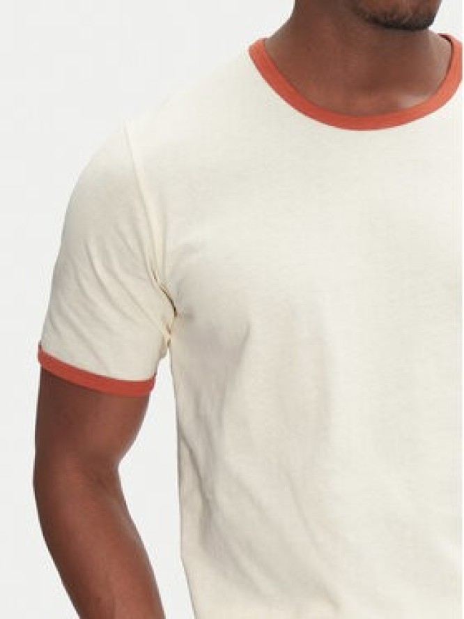 Jack & Jones T-Shirt Ringer 12277262 Écru Regular Fit