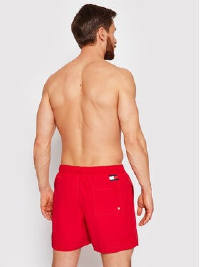 Tommy Hilfiger Szorty kąpielowe UM0UM02048 Czerwony Slim Fit