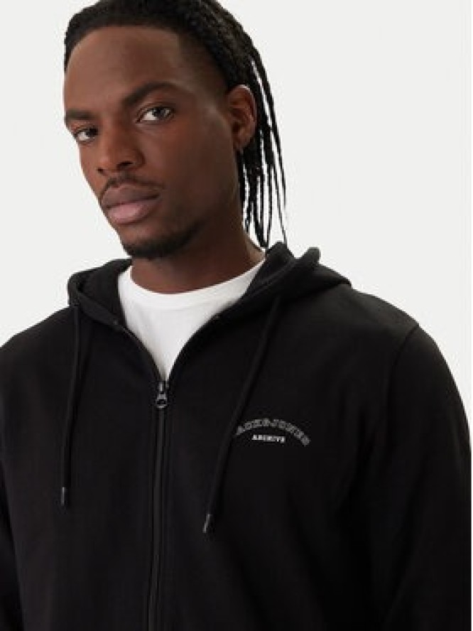 Jack & Jones Bluza College Logo 12288363 Czarny Regular Fit