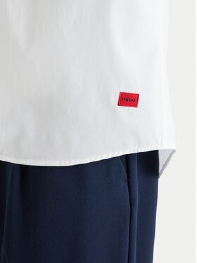 HUGO Koszula Ellino 50560584 Biały Relaxed Fit