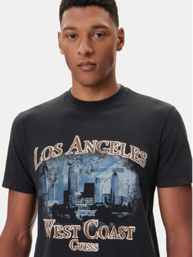 Guess T-Shirt M5BI02 K8FQ4 Czarny Regular Fit