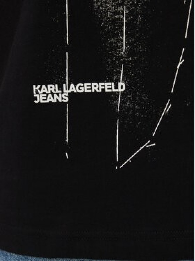 Karl Lagerfeld Jeans T-Shirt B3M17034 Czarny Relaxed Fit