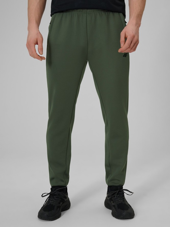 4F Spodnie treningowe szybkoschnące męskie - khaki M