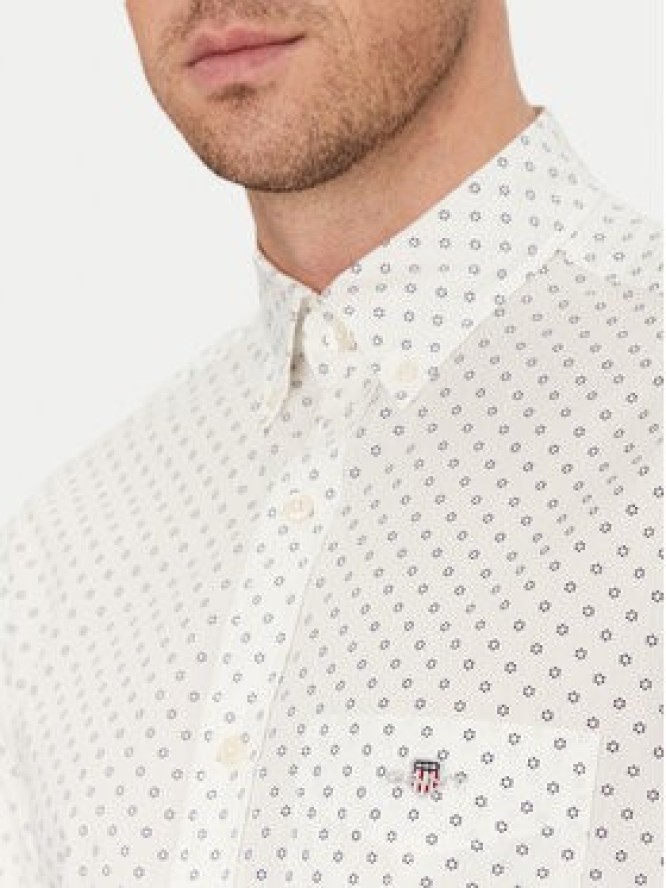 Gant Koszula 3250056 Biały Regular Fit