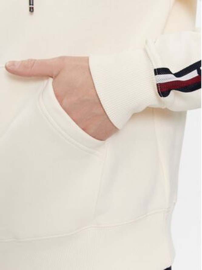Tommy Hilfiger Bluza Global Stripe MW0MW33661 Beżowy Regular Fit