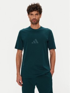 adidas T-Shirt Z.N.E. JW4736 Zielony Regular Fit