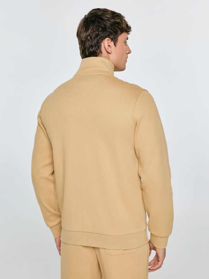 Bluza męska rozpinana ze stójką beżowa Wlador 801