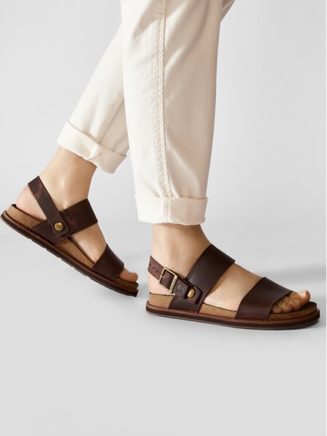 Timberland Sandały Amalfi Vibes 2Band Sandal TB0A419HV131 Brązowy