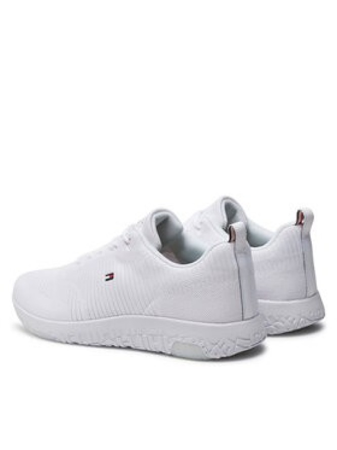 Tommy Hilfiger Sneakersy Corporate Knit Rib Runner FM0FM02838 Biały