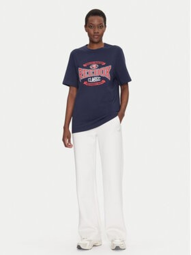 Reebok T-Shirt 100220202 Granatowy Relaxed Fit