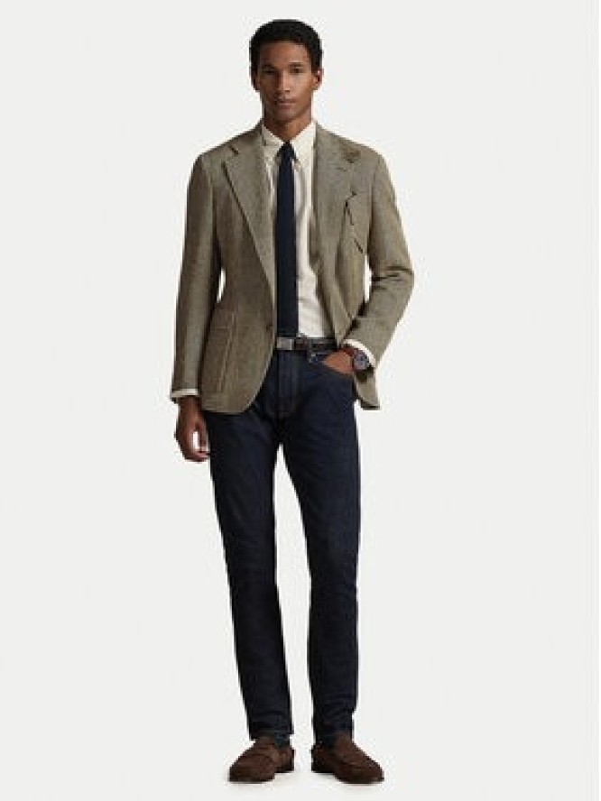 Polo Ralph Lauren Koszula 710B15595007 Beżowy jasny Custom Fit