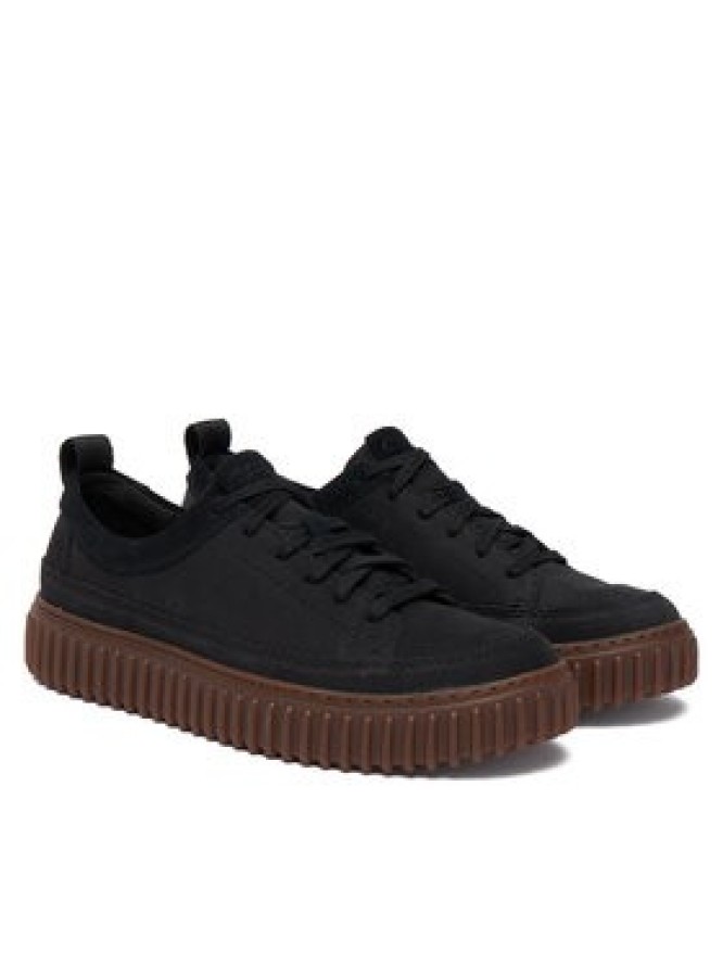 Clarks Sneakersy Torhill Lace 26183470 Czarny
