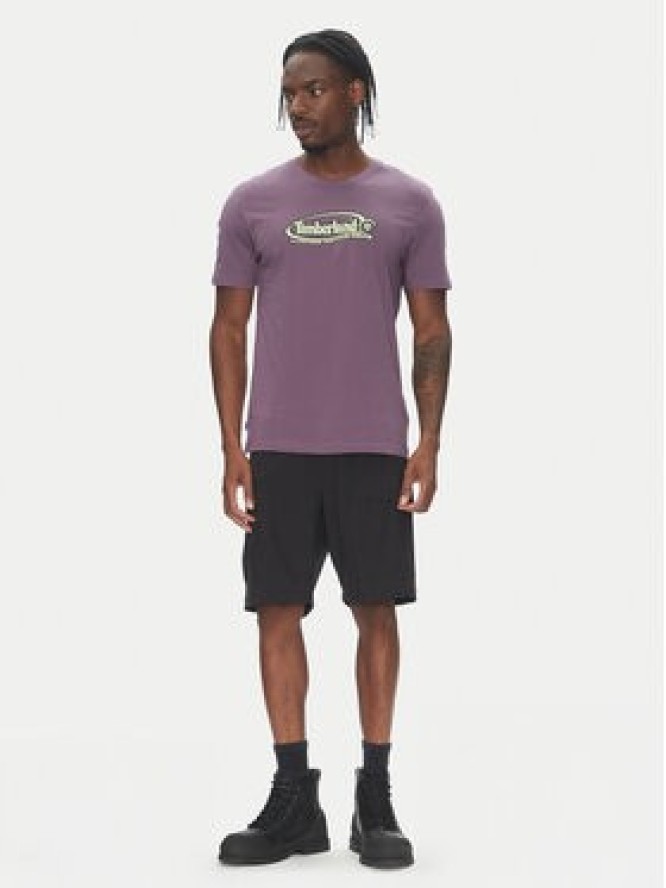 Timberland T-Shirt TB0A6DJY Fioletowy Regular Fit
