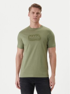 KARL LAGERFELD T-Shirt 755060 562242 Zielony Regular Fit