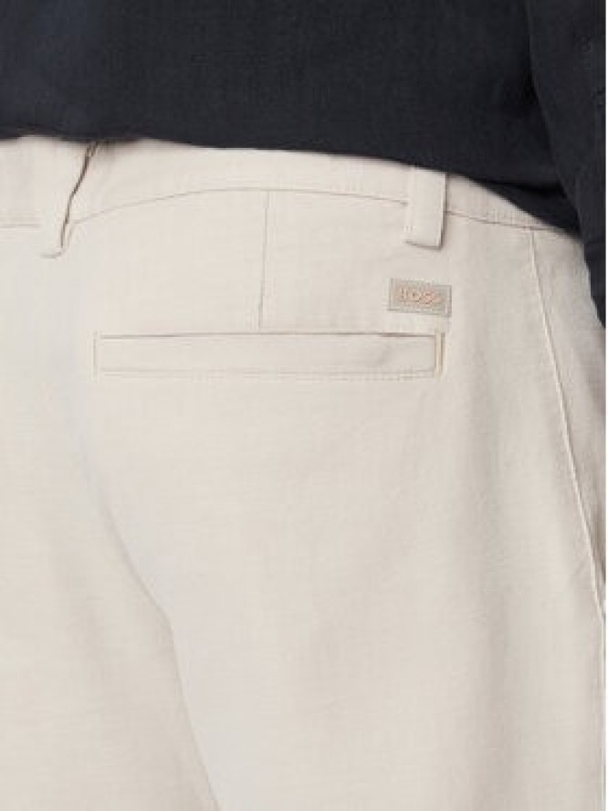 BOSS Chinosy 50559158 Beżowy jasny Tapered Fit