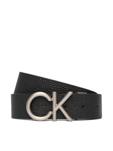 Calvin Klein Pasek Męski Ck Hallmark Logo 35Mm Adj/Rev LV04D7034G Czarny