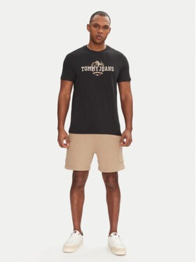 Tommy Jeans T-Shirt Varsity DM0DM20818 Czarny Regular Fit