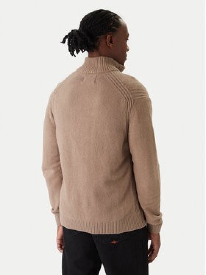 Jack & Jones Sweter Point 12287316 Beżowy Relaxed Fit