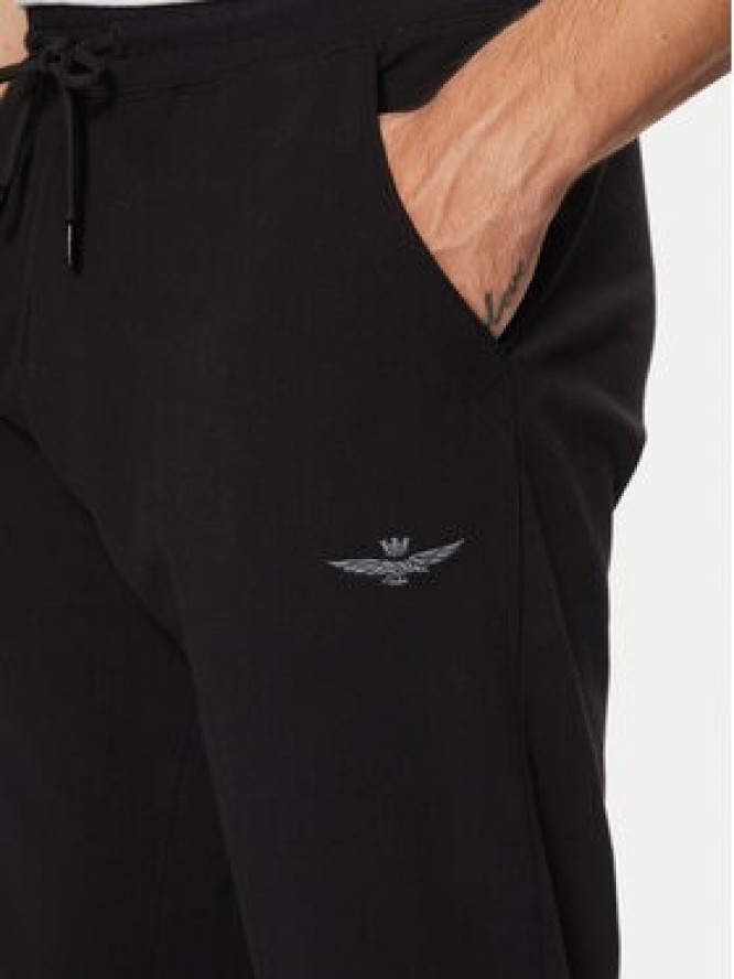 Aeronautica Militare Bluza 242TF082F459 Czarny Regular Fit