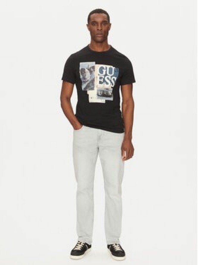 Guess T-Shirt M5GI04 I3Z14 Czarny Slim Fit
