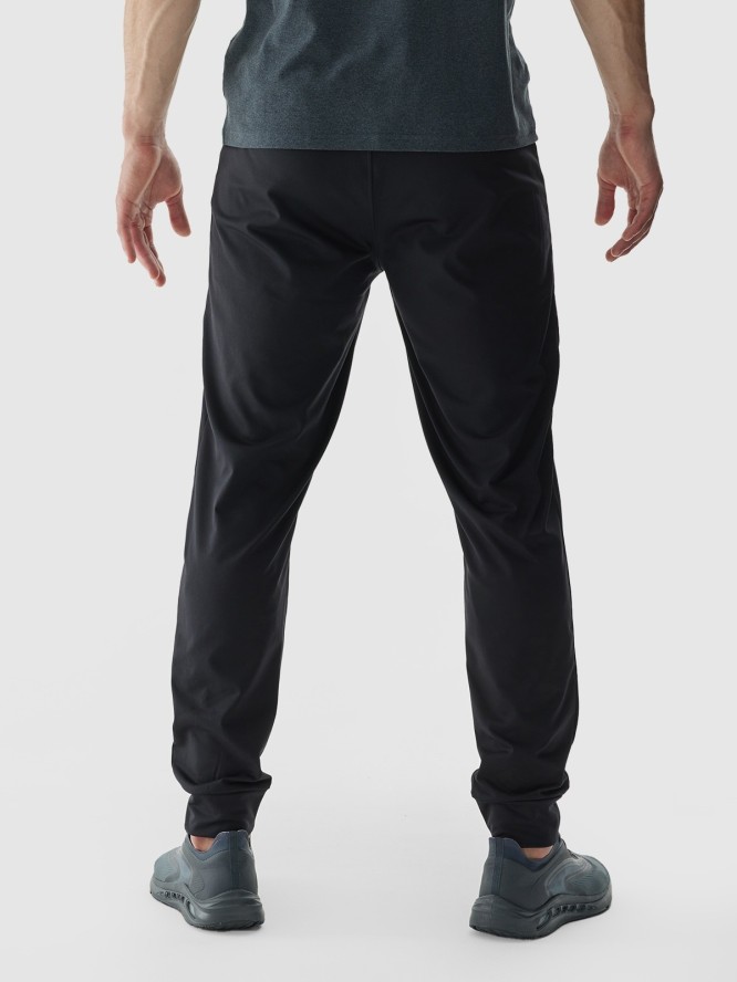 4F Spodnie treningowe szybkoschnące męskie - czarne XXL