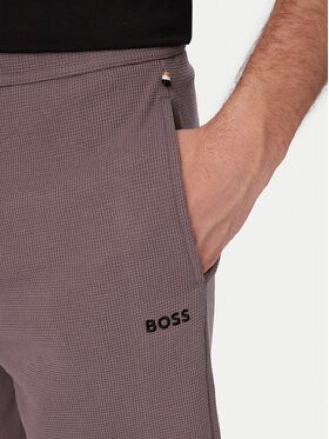 BOSS Szorty sportowe Waffle 50535884 Fioletowy Regular Fit